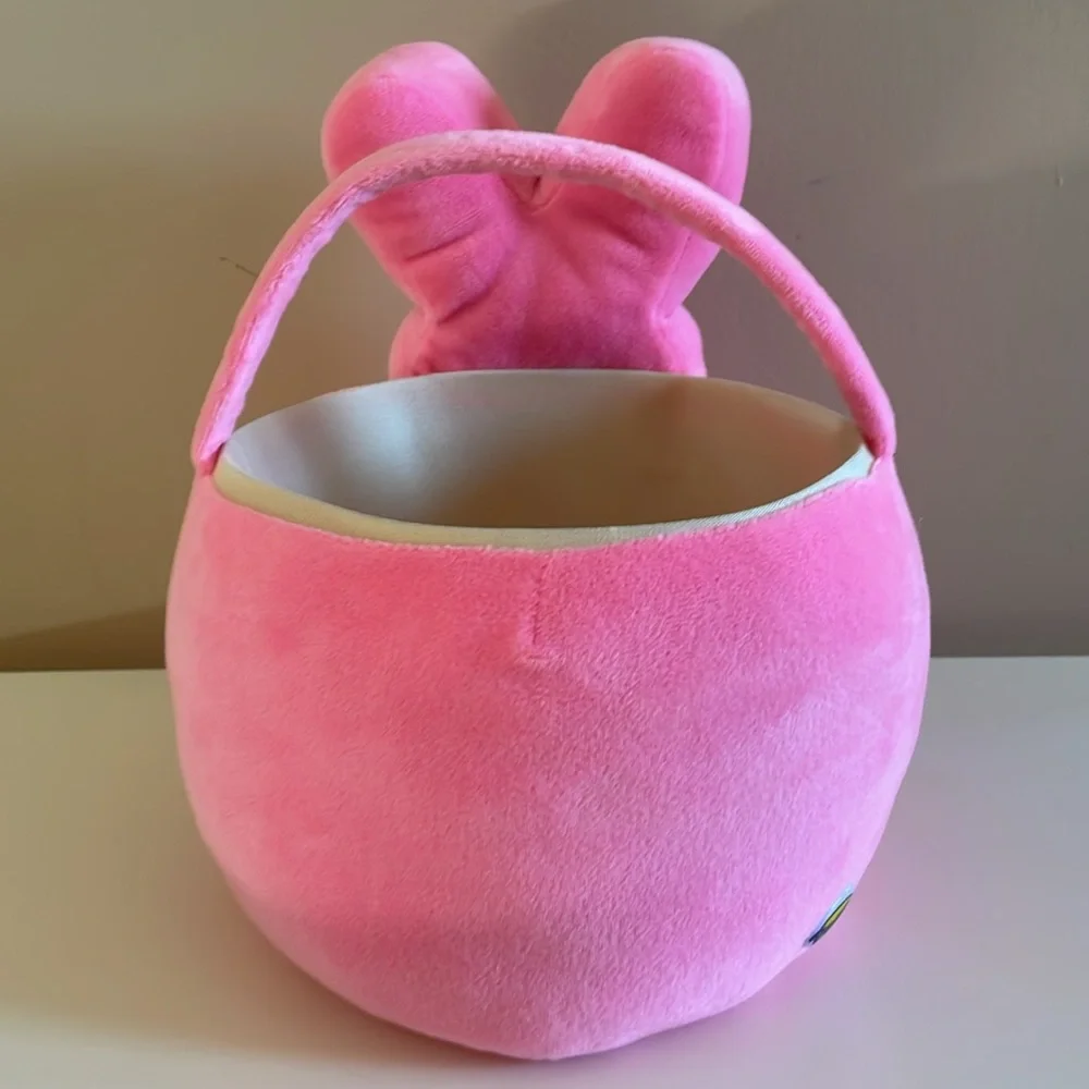 Peeps Pink Plush Basket